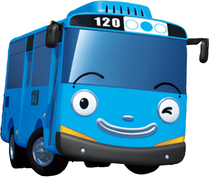 Blue Tayo Little Bus Vehicle Birthday Motor Transparent PNG Image