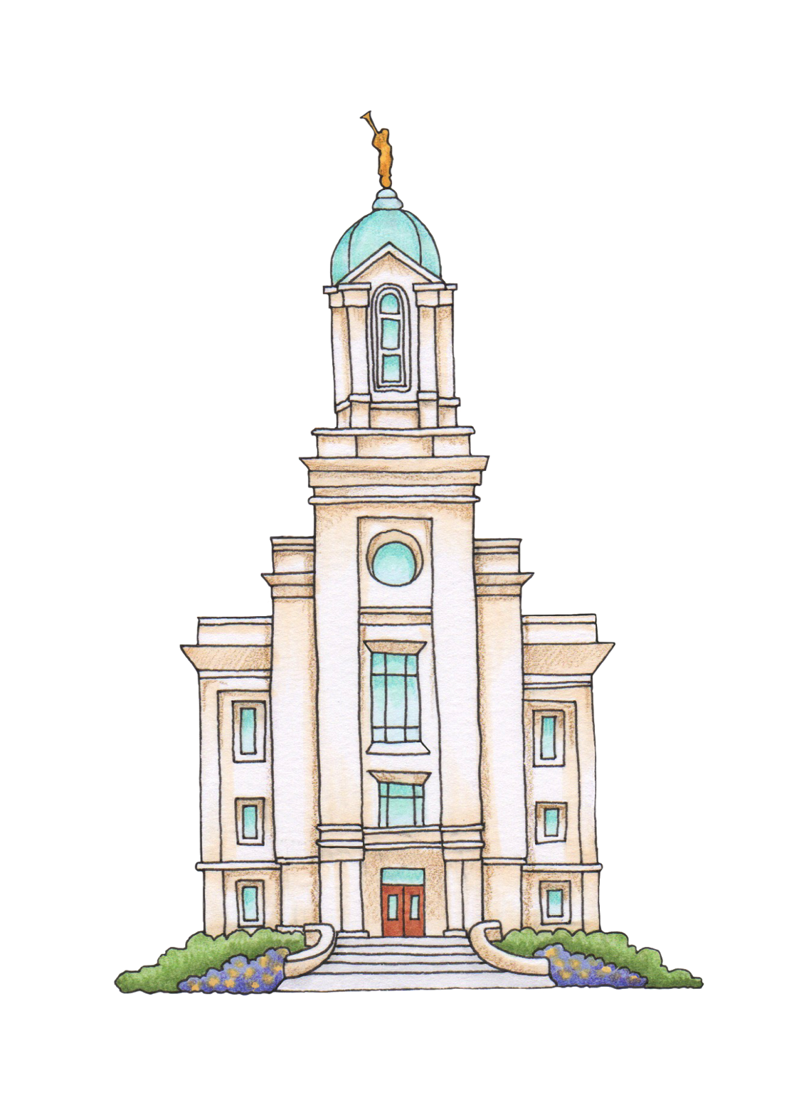 City Temples Ogden Utah Temple Cedar Drawing Transparent PNG Image