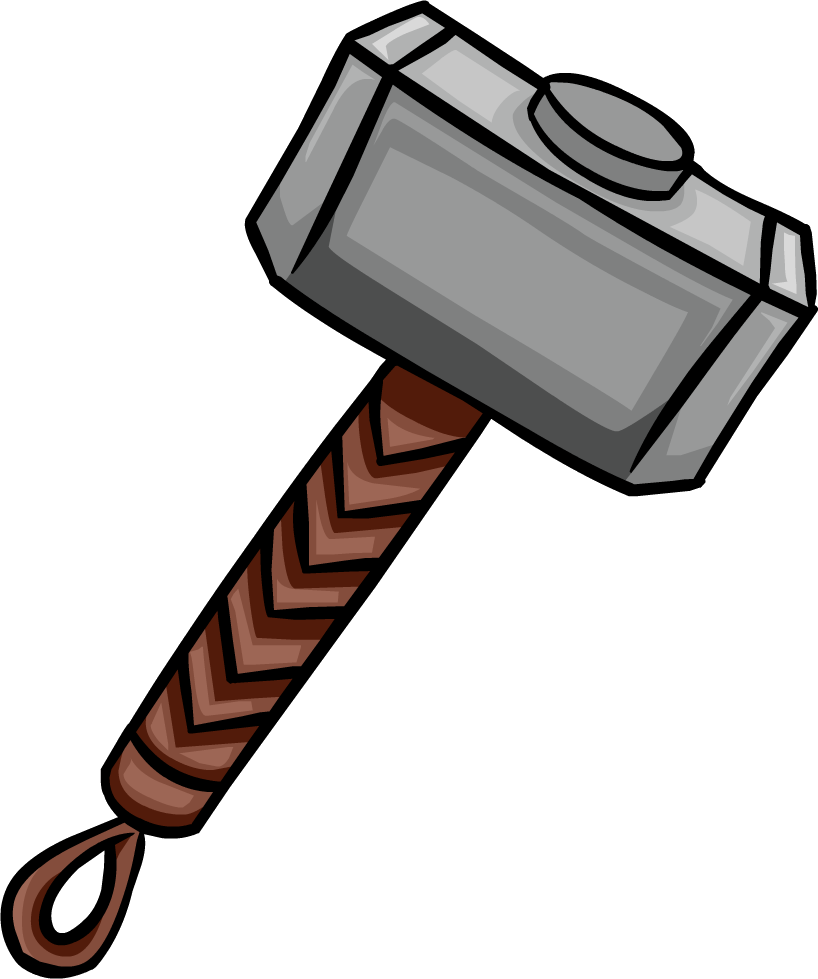 Mjolnir Line Hammer Thor Free Download PNG HQ Transparent PNG Image