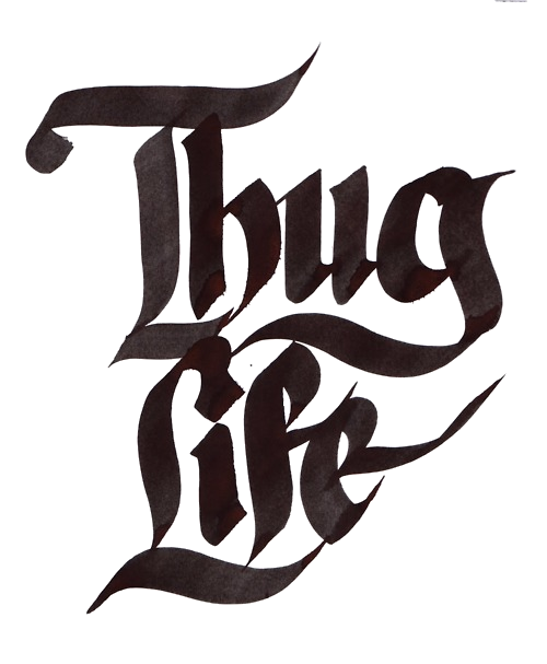 Thug Life Text Png Transparent PNG Image