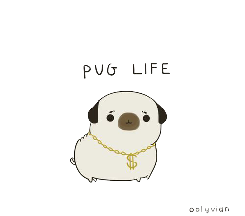 Pug Life Image Transparent PNG Image