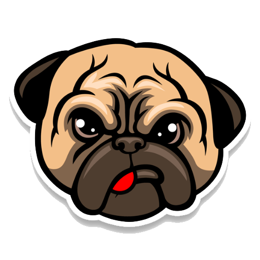 Pug Life Picture Transparent PNG Image