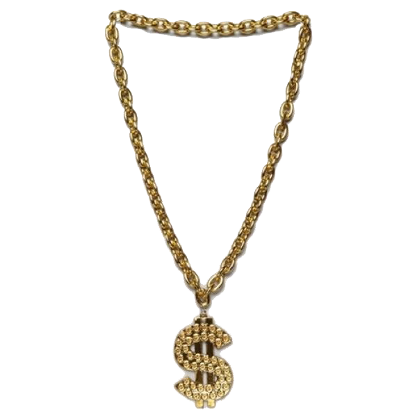 Thug Life Gold Chain Transparent Transparent PNG Image