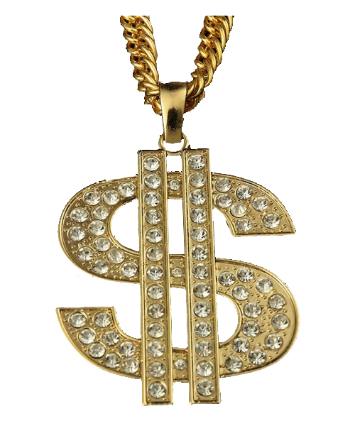 Thug Life Gold Chain Transparent Image Transparent PNG Image