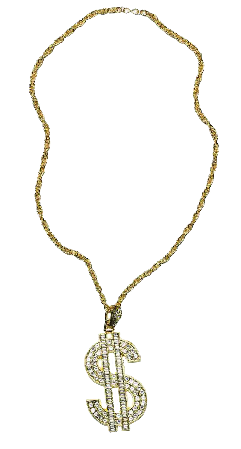 Thug Life Gold Chain File Transparent PNG Image