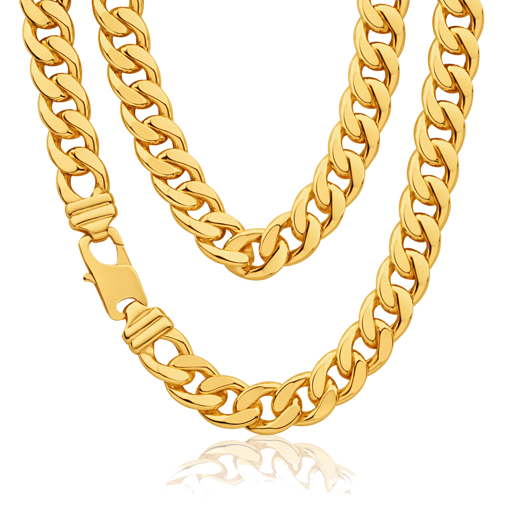 Thug Life Gold Chain Clipart Transparent PNG Image