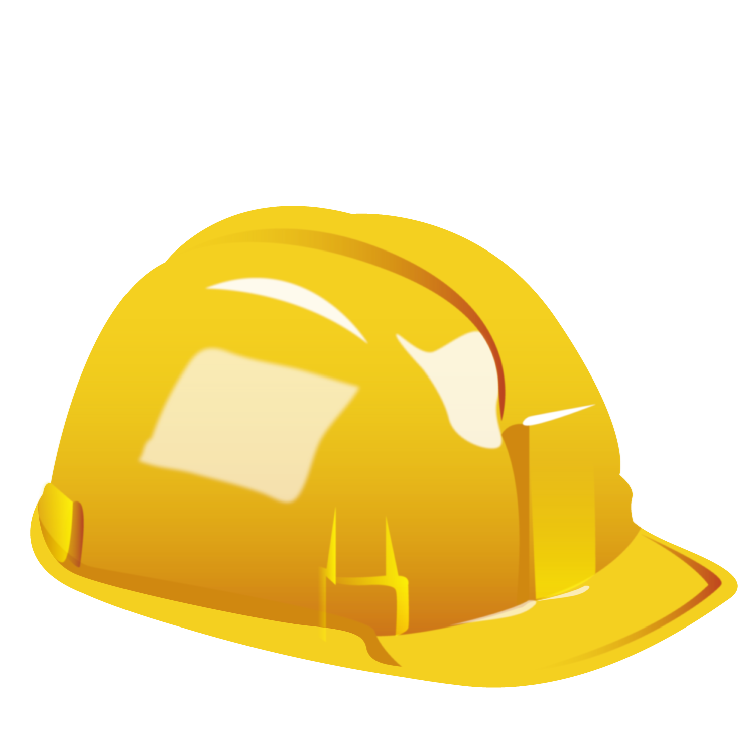 Helmet Cap Hard Hat Yellow Free Frame Transparent PNG Image