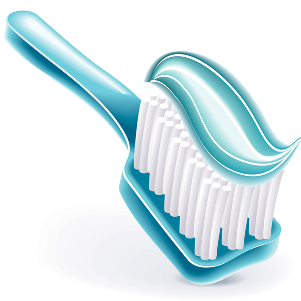 Tooth With Toothbrush Transparent PNG Image