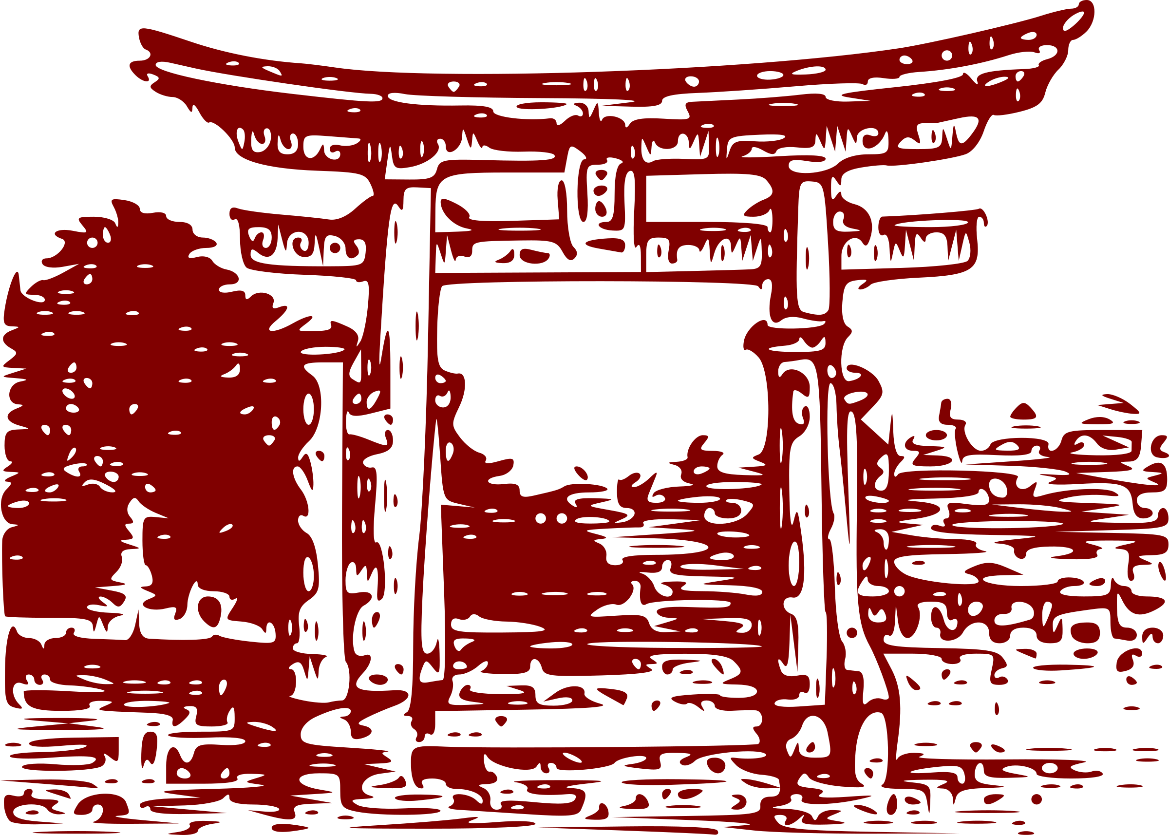 Torii Gate Png Clipart Transparent PNG Image