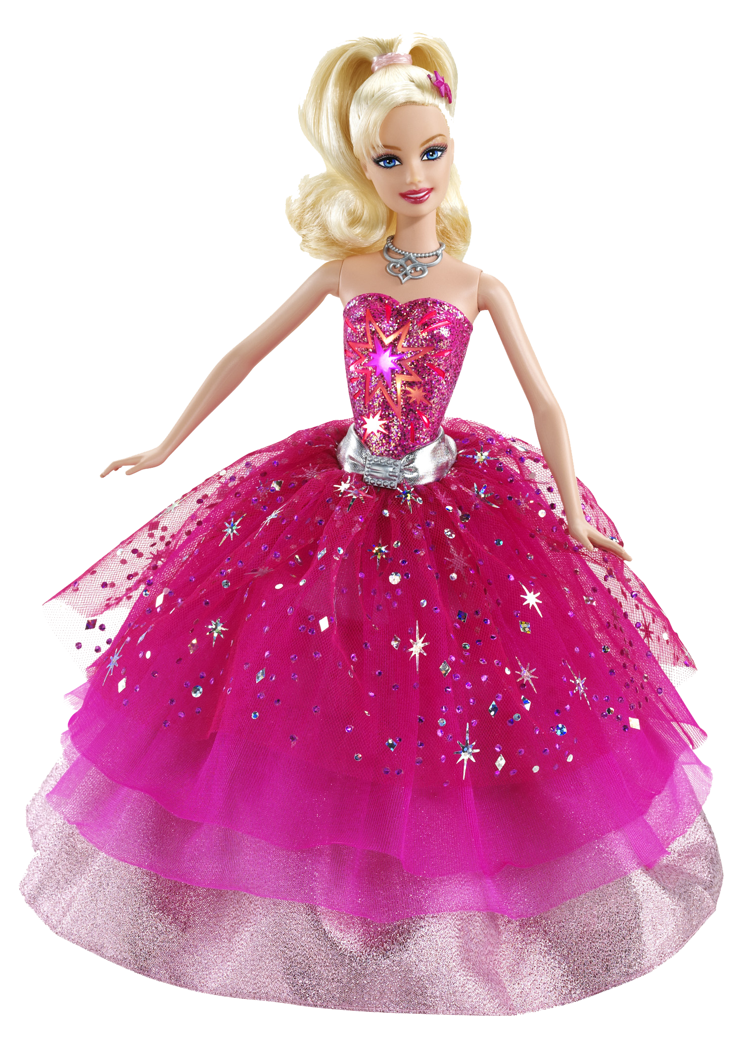 Pink Gown Doll Princess Barbie Transparent PNG Image