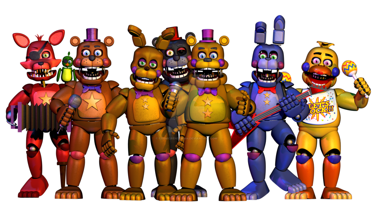 Nights Rockstar Character Fictional Freddy Toy Games Transparent PNG Image