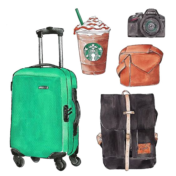 Travel American Baggage Tourister Suitcase With Backpack Transparent PNG Image