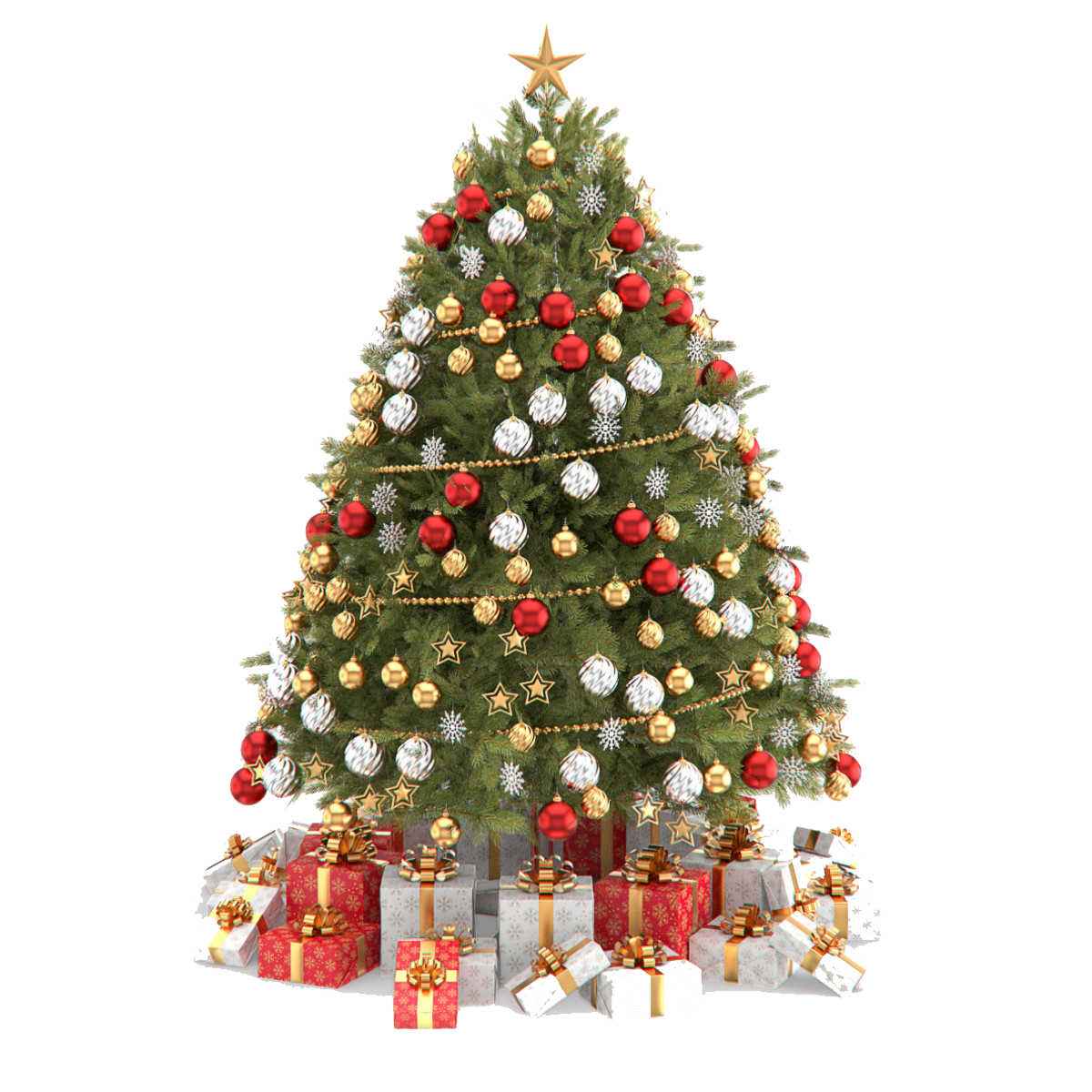 Christmas Tree Clipart Transparent PNG Image