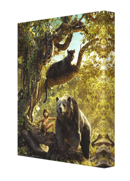 Material Baloo Wallpaper Landscape Book Jungle Ink Transparent PNG Image