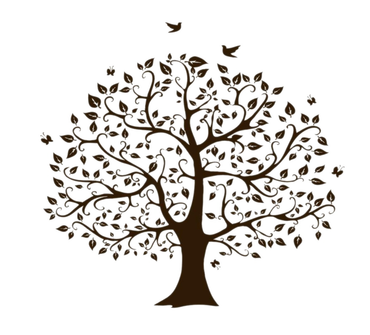 Silhouette Model Tree Sign Free Clipart HQ Transparent PNG Image