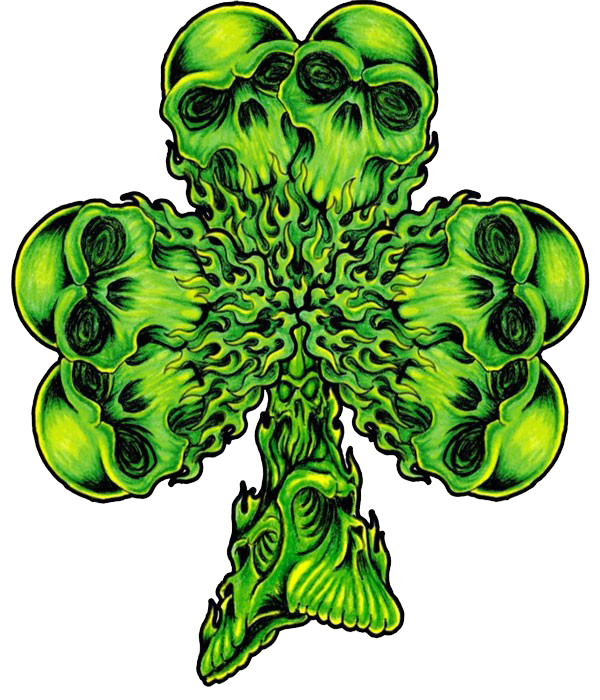 Shamrock Tshirt Leaf Plant Skull HD Image Free PNG Transparent PNG Image