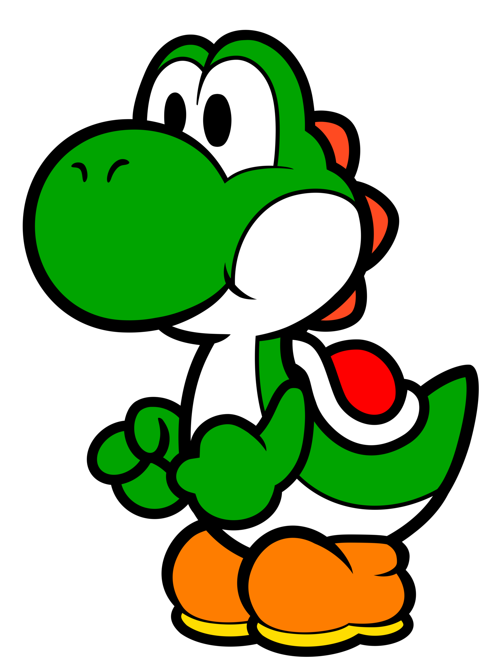 Plant Flower Yoshi Island Mario Paper World Transparent PNG Image