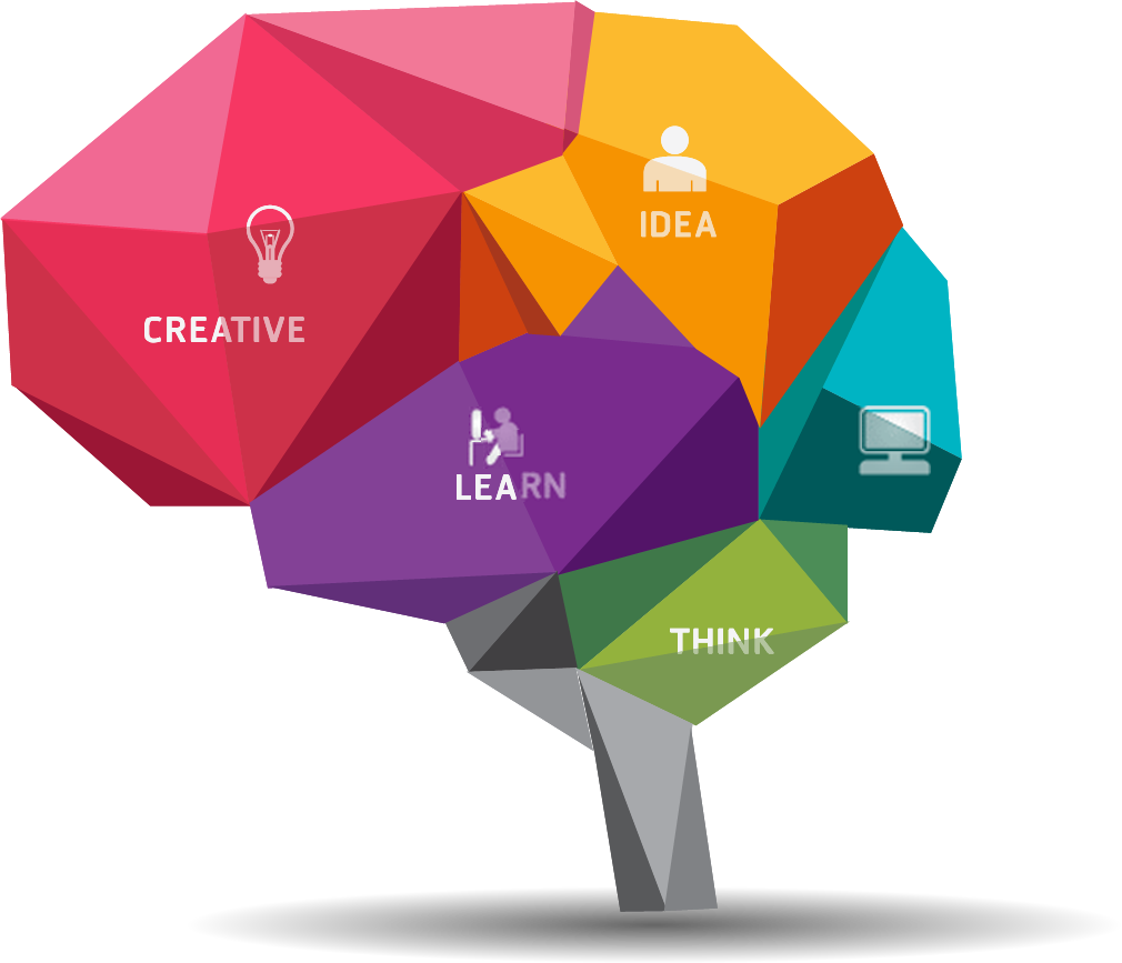 Graphic Angle Polygon Diagram Brain Design Transparent PNG Image