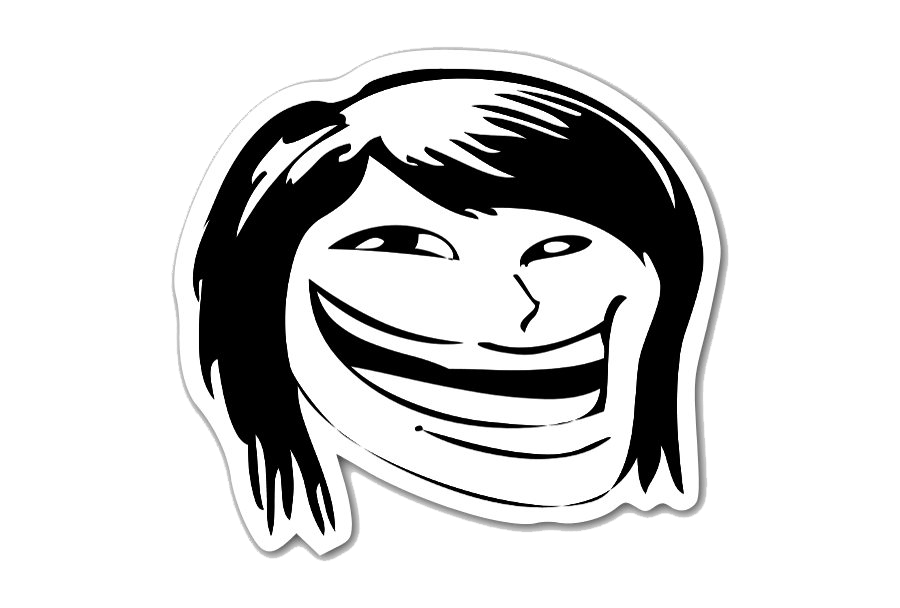 Girl Trollface Free HQ Image Transparent PNG Image