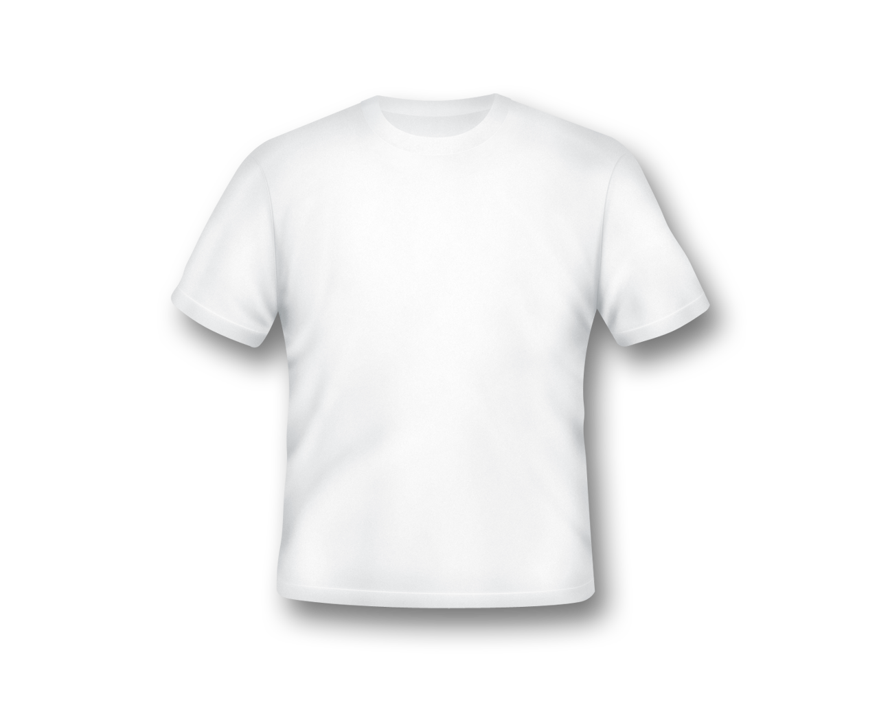 Blank White T-Shirt Template Transparent PNG Image