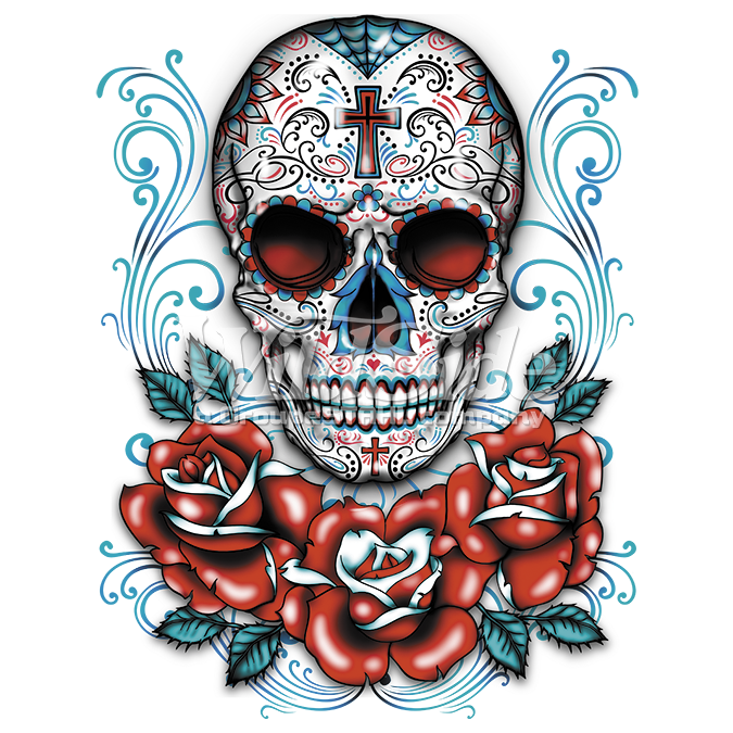 Skull Calavera Dead Sugar T-Shirt Skulls Of Transparent PNG Image