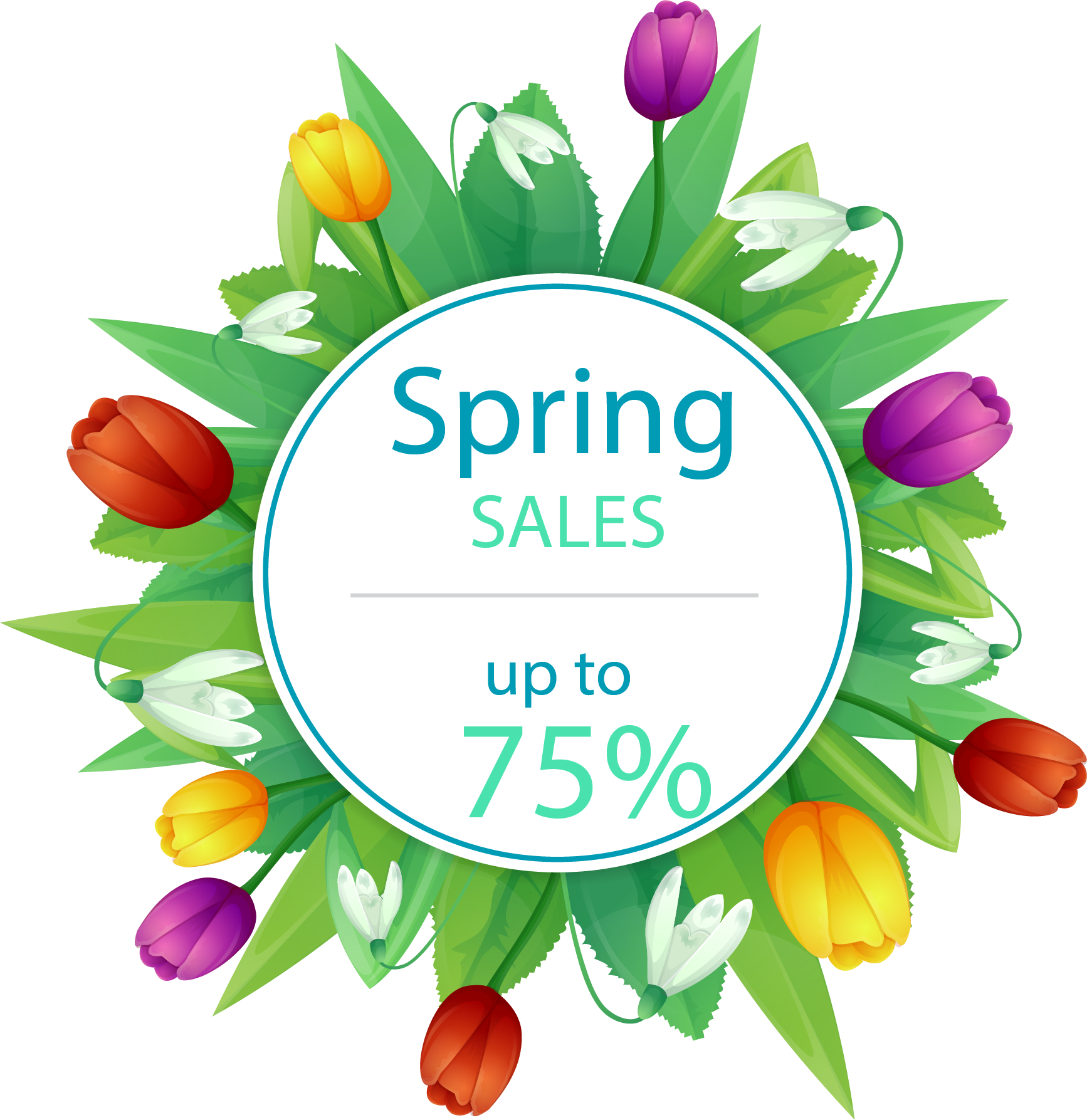 And Tulip Material Discounts Multicolor Discount Allowances Transparent PNG Image