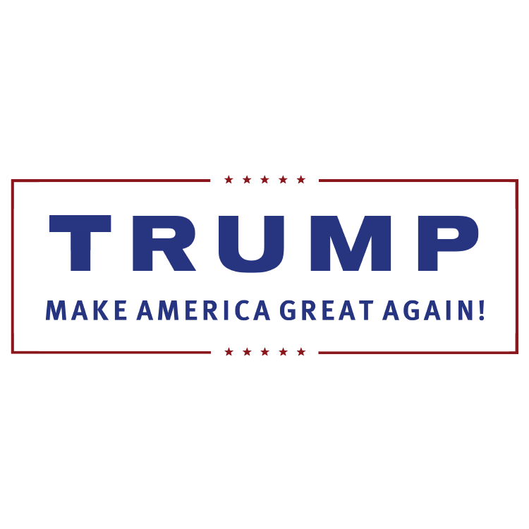 Again Great United Text Make States Logo Transparent PNG Image