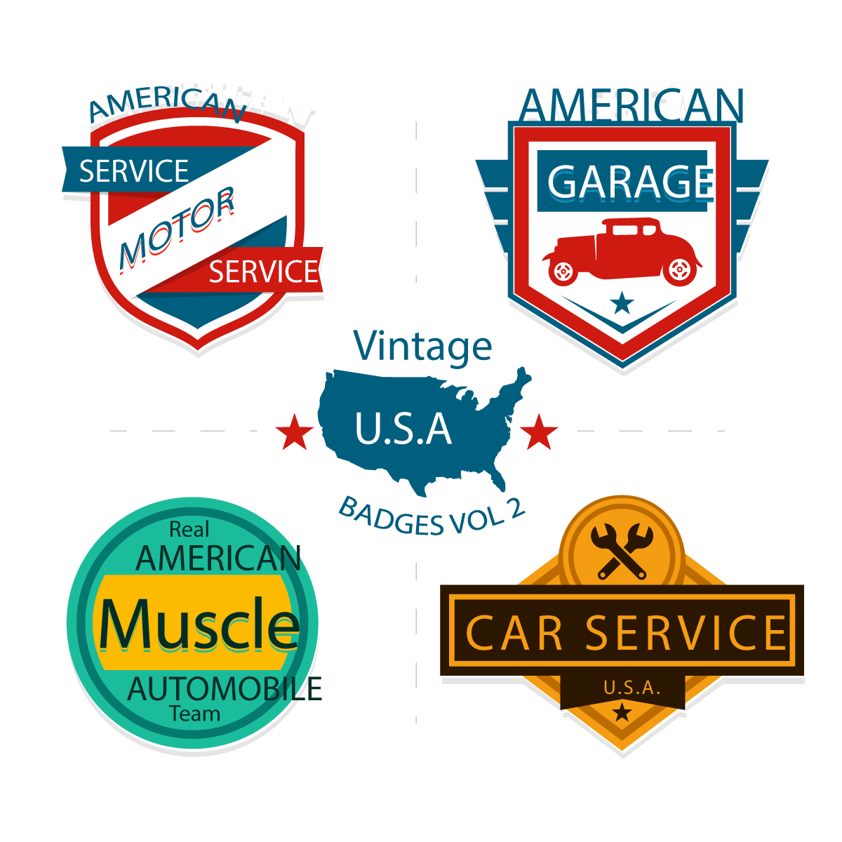 United Area States Garage Organization Badge Transparent PNG Image