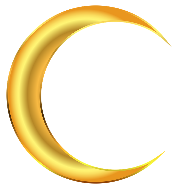 Golden Crescent Photos Moon Free Download Image Transparent PNG Image