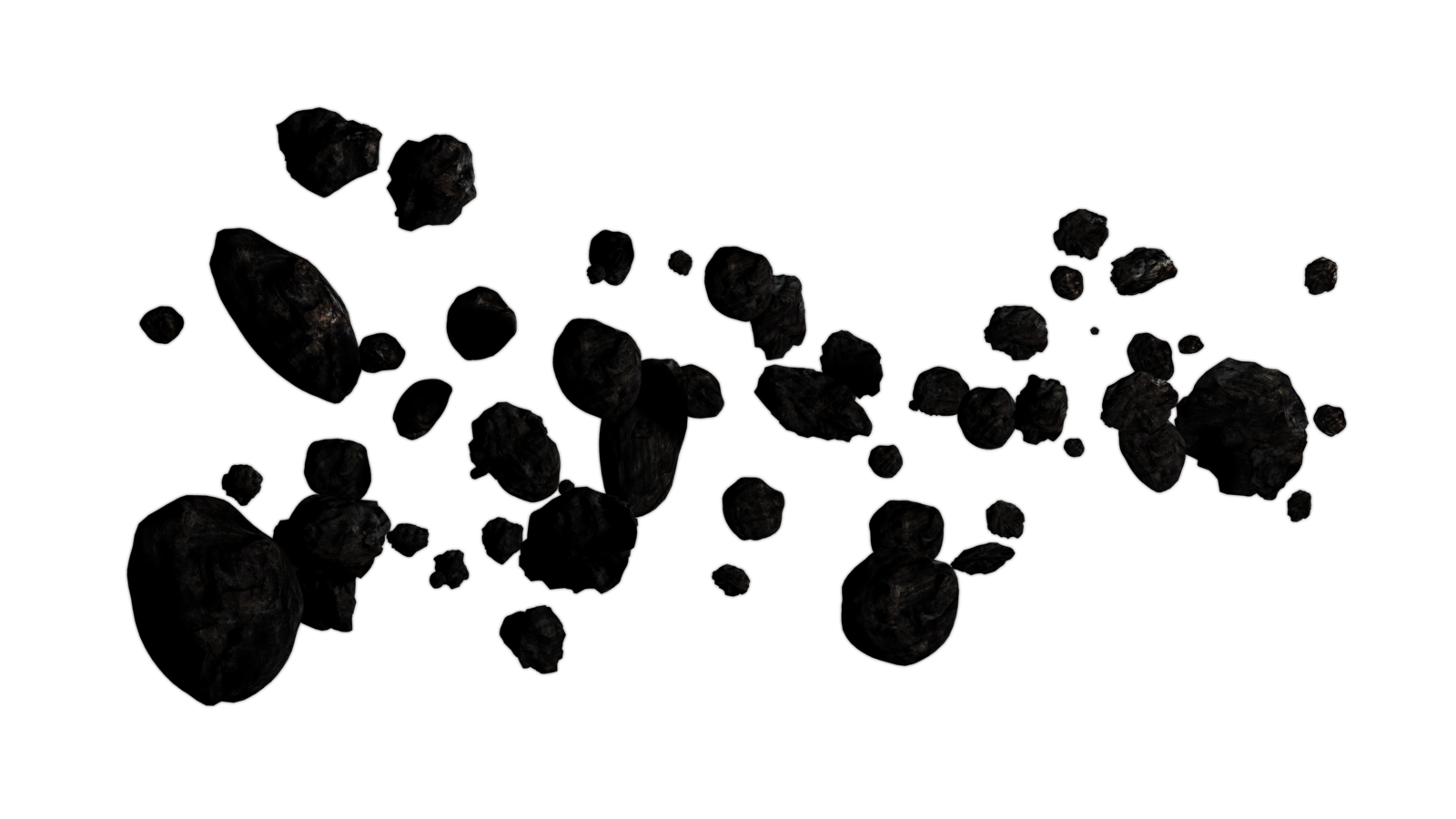 Broken Asteroid HQ Image Free Transparent PNG Image