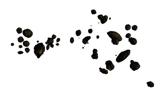 Broken Asteroid HD Image Free Transparent PNG Image