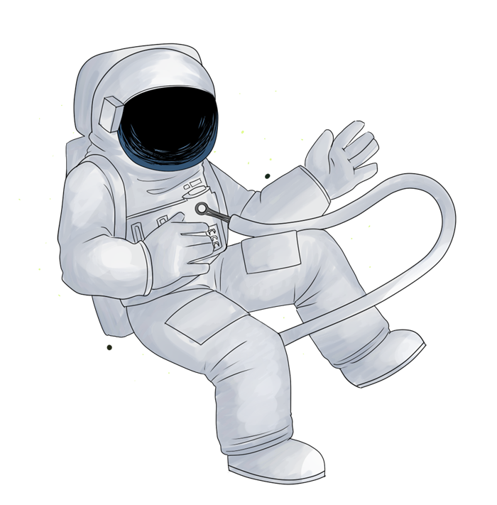 Floating Astronaut Free HQ Image Transparent PNG Image