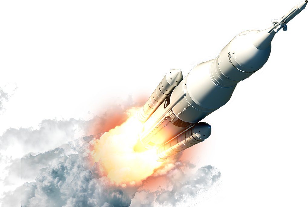 Realistic Vector Rocket HQ Image Free Transparent PNG Image