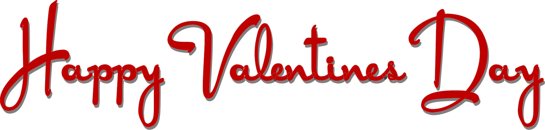 Text Valentines Day Red Free Transparent Image HD Transparent PNG Image