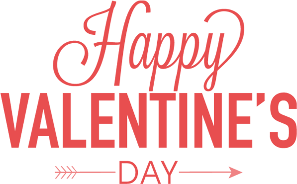 Text Valentines Day Red Photos Transparent PNG Image