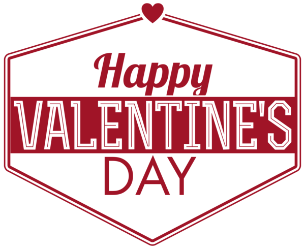 Text Valentines Day Red PNG File HD Transparent PNG Image