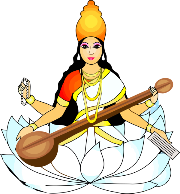 Vasant Panchami Indian Musical Instruments Instrument For Happy Themes Transparent PNG Image