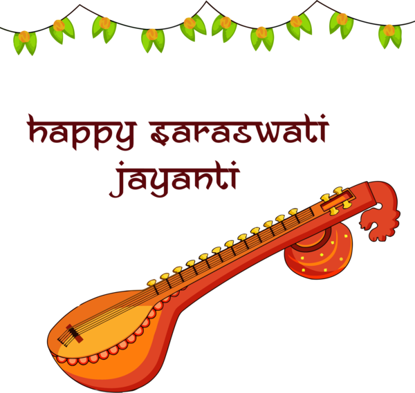 Vasant Panchami String Instrument Indian Musical Instruments For Happy Lanterns Transparent PNG Image