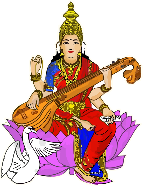 Vasant Panchami Musical Instrument String Plucked Instruments For Happy Activities Transparent PNG Image