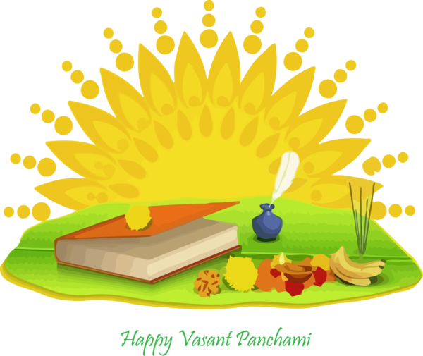 Vasant Panchami Yellow For Happy Day 2020 Transparent PNG Image