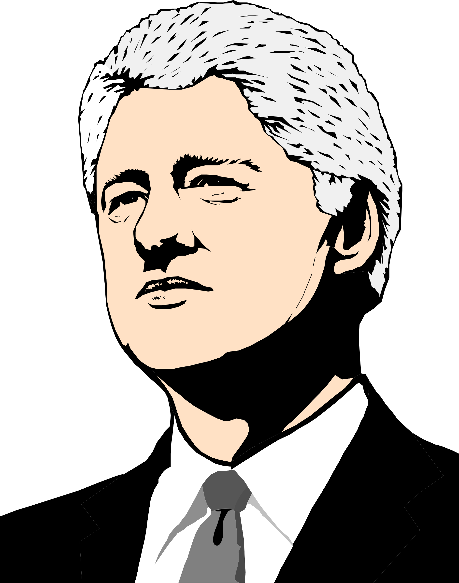 Vector Bill Clinton Download HQ Transparent PNG Image