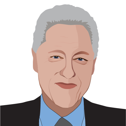 Vector Clinton Bill Free HD Image Transparent PNG Image