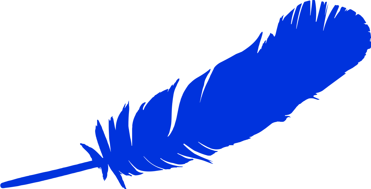 Blue Photos Feather Vector Free HD Image Transparent PNG Image