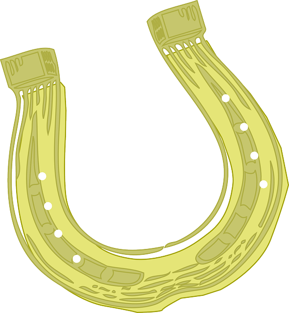 Vector Pic Gold Horseshoe HQ Image Free Transparent PNG Image