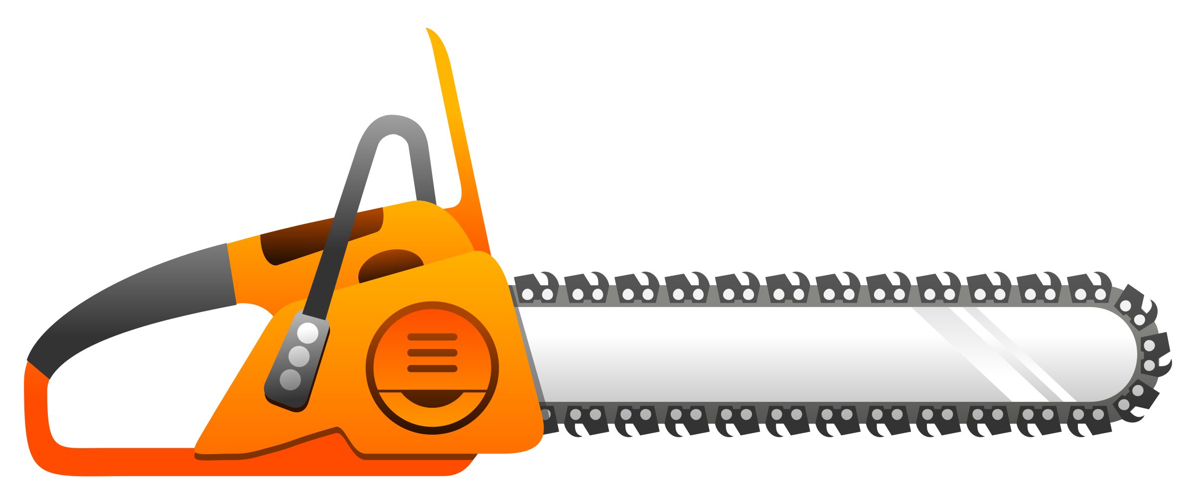 Chainsaw Vector PNG Image High Quality Transparent PNG Image