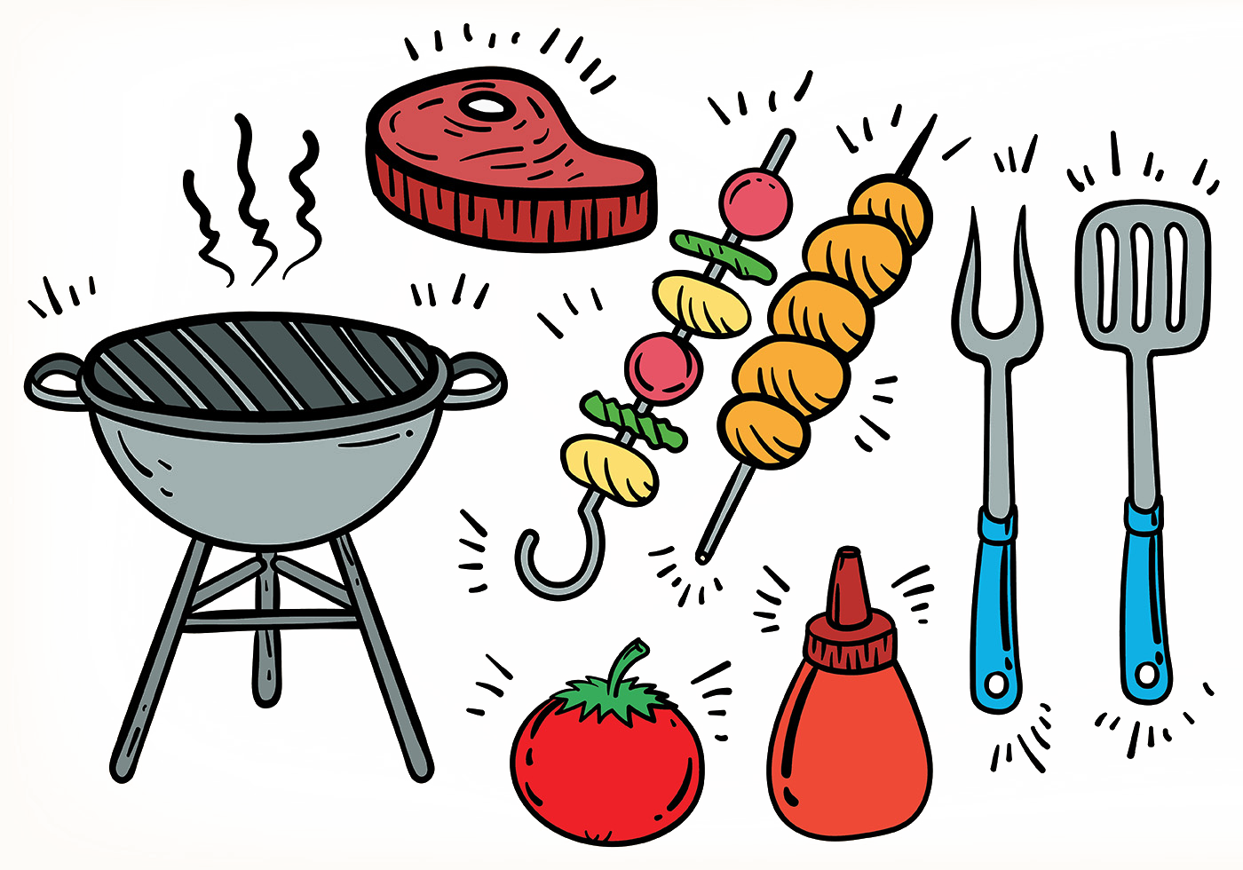 Vector Bbq Free Download Image Transparent PNG Image