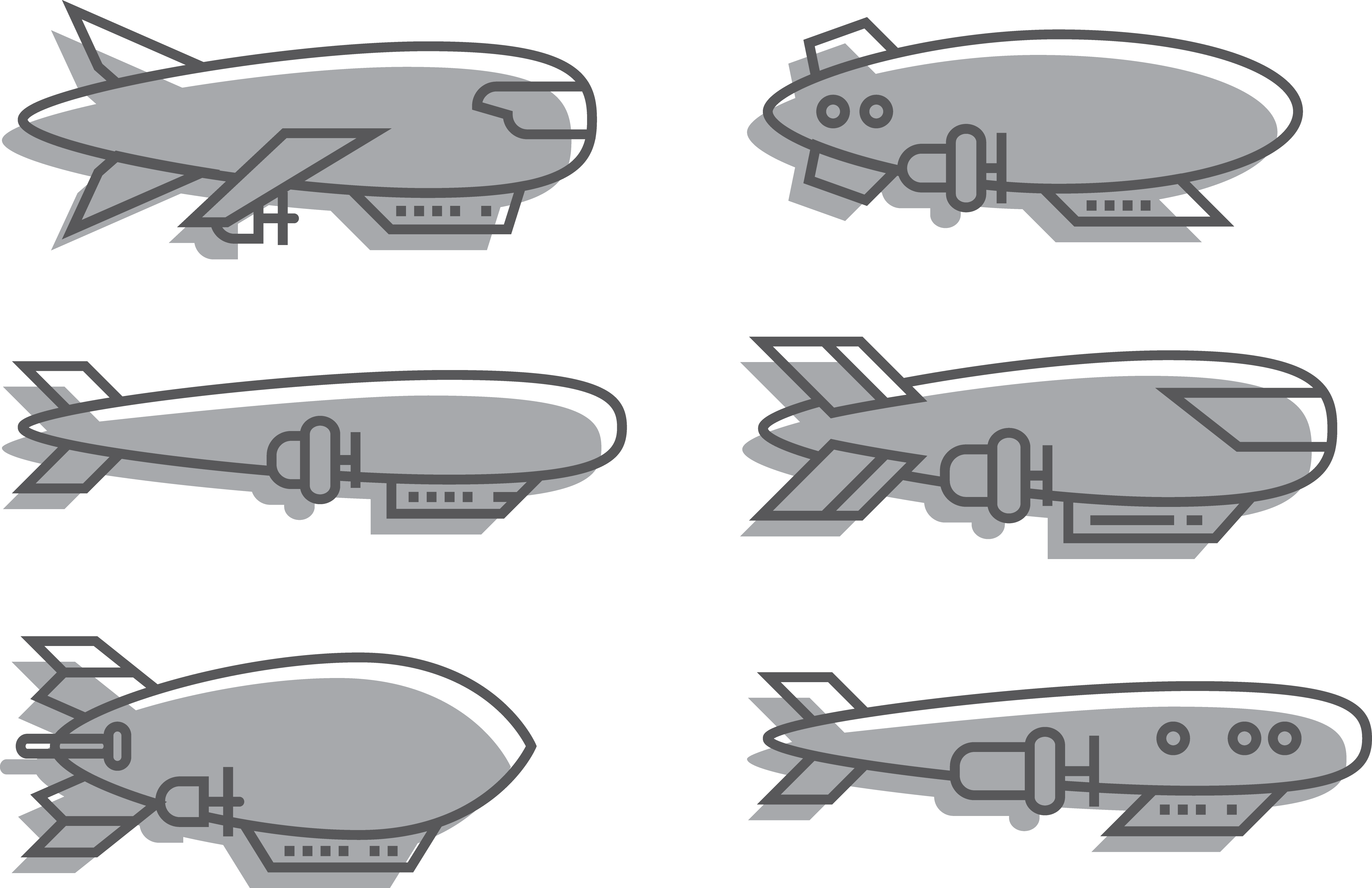 Vector Airship Free Download PNG HQ Transparent PNG Image