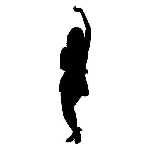 Girl Vector Silhouette Dancing PNG Image High Quality Transparent PNG Image