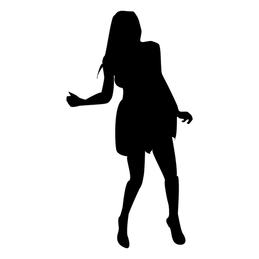 Girl Vector Silhouette Dancing Free Download Image Transparent PNG Image