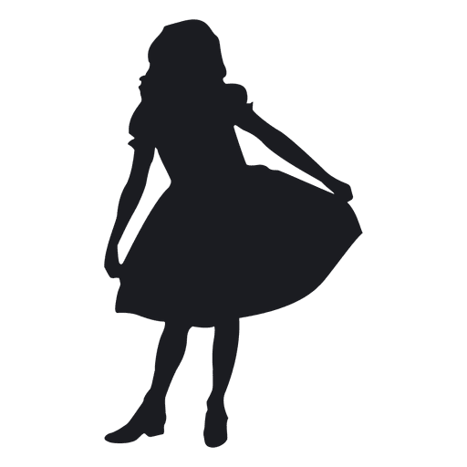 Picture Girl Vector Silhouette Dancing Transparent PNG Image